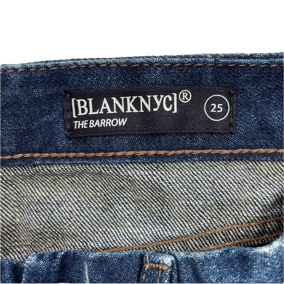 Blank NYC High Rise Dark Was Denim Shorts - Picture 6 of 8